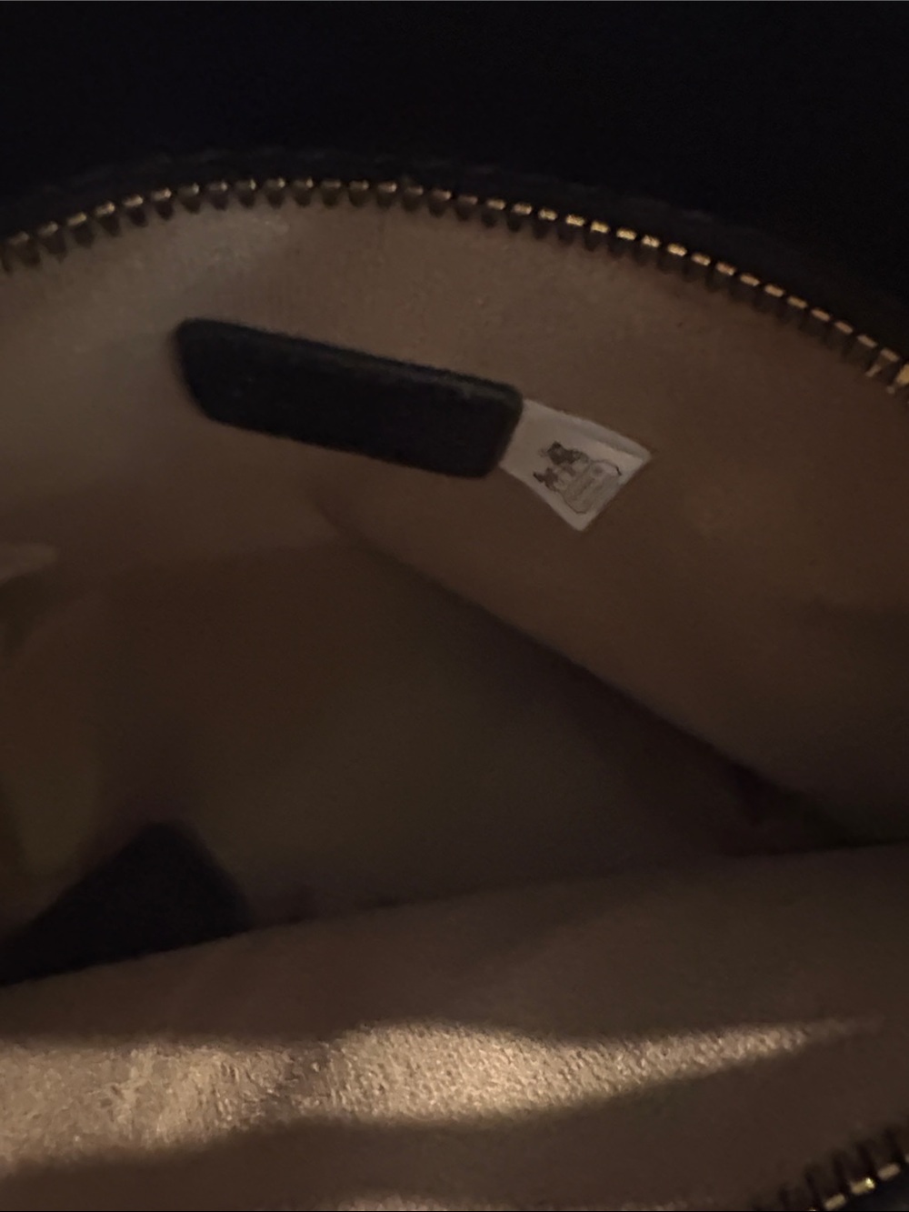 Coach Black Pebbled Leather Tote with Mini Pouch and Strap - Picture 8 of 11